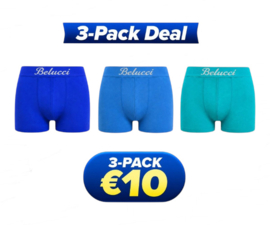 Belucci Microfiber Boxershorts – 3-Pack – Comfort & Stretch