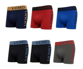 Heren Microfiber Boxer Shorts  Uomo Core– licht, zacht & naadloos comfort 6 Pack M tm XXL