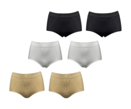 Damen Microfaser Korrekturslips – Hohe Taille & Formend (6er Pack)