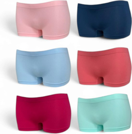 Microfiber Dames Boxer Shorts Heup 6 pack S/M