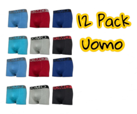 Heren Microfiber Boxer Shorts  Uomo Pulse– licht, zacht & naadloos comfort 12 Pack M  tm XXL