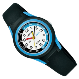 Lorus Time Teacher Kinderhorloge 10ATM 29mm Zwart Blauw