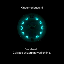 Calypso Eenhoorn Horloge Wijzerplaatverlichting 32mm Wit
