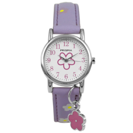 Prisma Little Flower Bedel Meisjeshorloge Lila