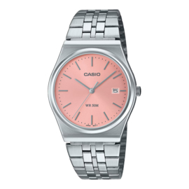 Casio Timeless Horloge met Datum Roze 35mm