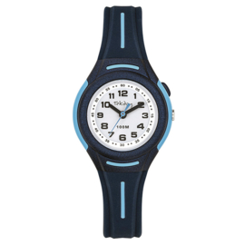 Tekday Kinderhorloge met Wijzerplaatverlichting 100m Donkerblauw 30mm