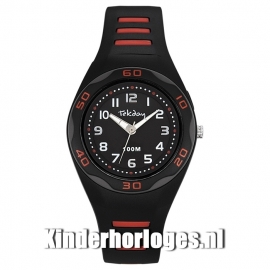 Tekday Horloge met Cijferverlichting 100m Zwart/Rood