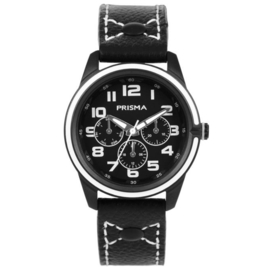 Prisma Jack Jongenshorloge Chronolook RVS Zwart