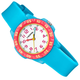 Calypso Kinderhorloge met Draaibare Bezel 10ATM 32mm Turquoise