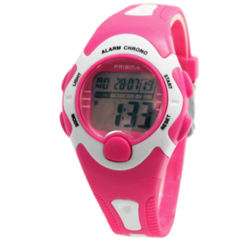 Prisma Digitaal Meidenhorloge Roze 5 Alarmen + Stopwatch