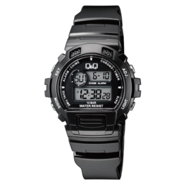 Q&Q Digitaal 5 Alarmen Horloge 10 ATM Zwart