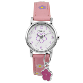 Prisma Little Flower Bedel Meisjeshorloge Roze