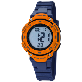 Calypso Digitaal Stopwatch Kinderhorloge 10ATM 37mm Blauw/Oranje