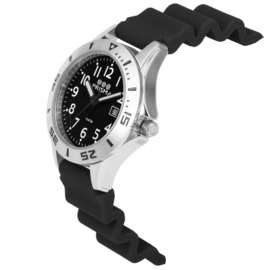 Prisma Pro Diver RVS Duikhorloge 100m Datum Zwart