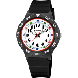 Calypso Kinderhorloge met Draaibare Bezel 10ATM 36mm Zwart