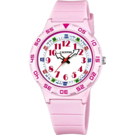 Calypso Kinderhorloge met Draaibare Bezel 10ATM 36mm Roze