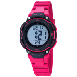 Calypso Digitaal Stopwatch Kinderhorloge 10ATM 37mm Roze