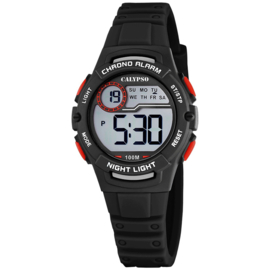 Calypso Digitaal Kinderhorloge Stopwatch 10ATM 33mm Zwart