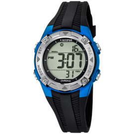 Calypso Digitaal Kinderhorloge 3 Alarmen Stopwatch 10ATM 35mm Blauw