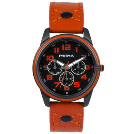 Prisma Jack Jongenshorloge Chronolook RVS Oranje