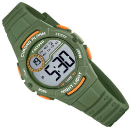 Calypso Digitaal Kinderhorloge Stopwatch 10ATM 33mm Groen