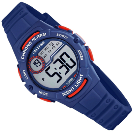 Calypso Digitaal Kinderhorloge Stopwatch 10ATM 33mm Blauw