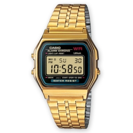 Casio Alarm Chrono Digitaal Horloge Goud 34mm