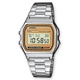 Casio Alarm Chrono Digitaal Horloge Brons 34mm