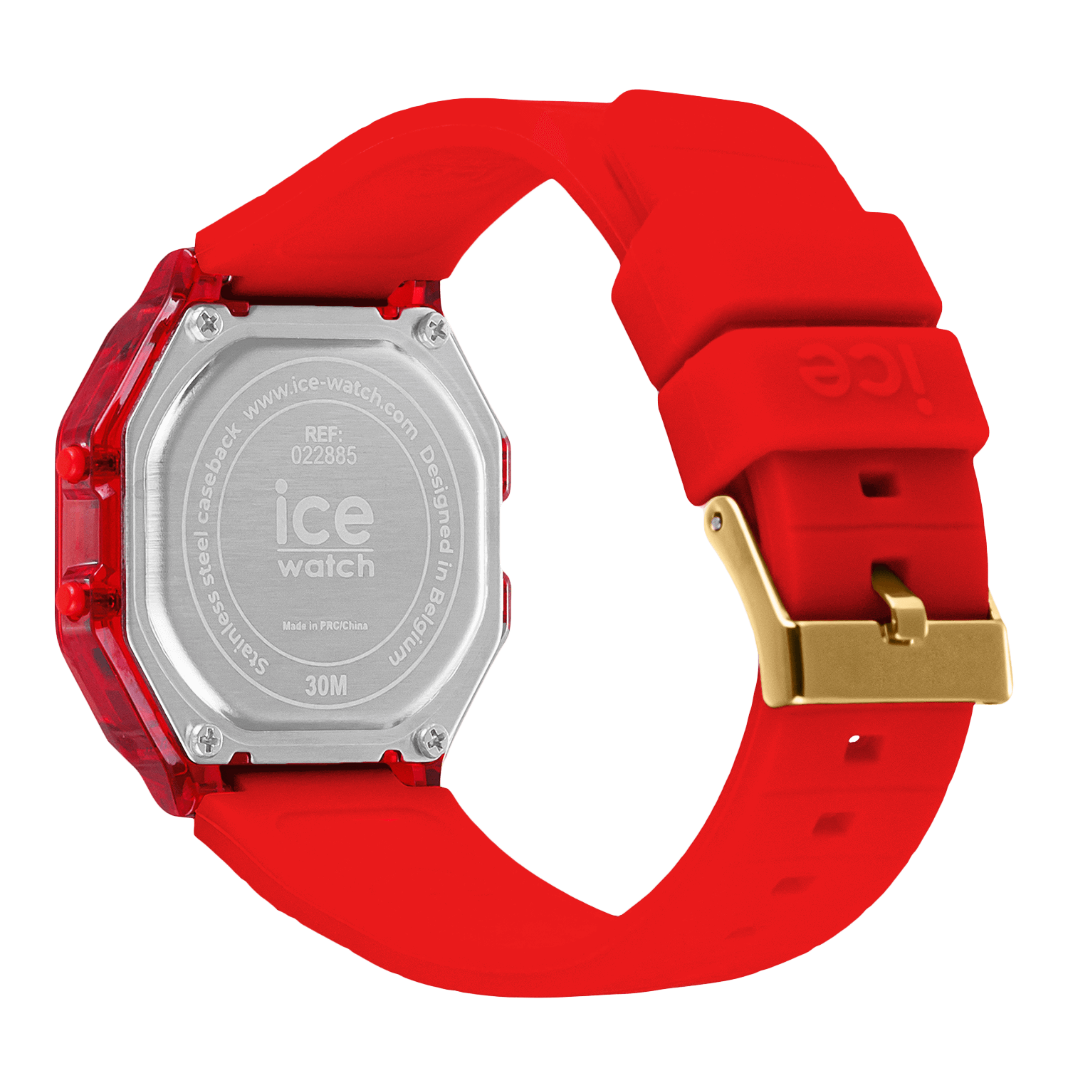 Ice-Watch Ice-Digit Retro Rood Digitaal Kinderhorloge Small 32 mm