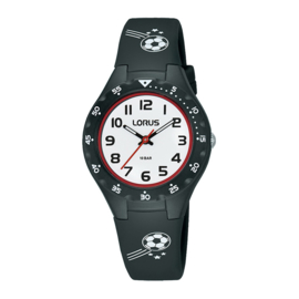 Lorus Kinderhorloge 100m Voetbal Zwart