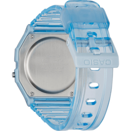 Casio Alarm Chronograaf Digitaal Horloge Transparant Lichtblauw 3ATM 33mm