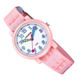 Calypso Kinderhorloge Nylon Bandje 32mm Roze