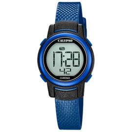 Calypso Digitaal Kinderhorloge Alarm Stopwatch 10ATM 29mm Blauw