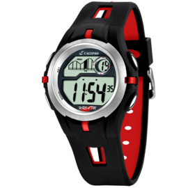 Calypso Digitaal Tienerhorloge Stopwatch 2 Alarmen 42mm Rood