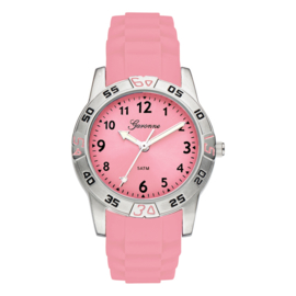 Garonne Rubberen Schakelband Rose Kinderhorloge 29 mm