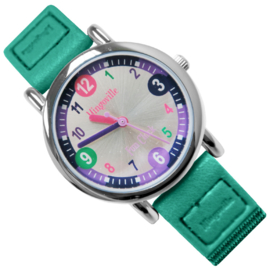 Mingoville Funclock Kinderhorloge - Lichtgroen - 28mm