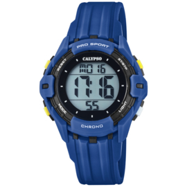 Calypso Kinderhorloge Alarm-Chrono 10 ATM 37mm Donkerblauw