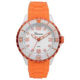 Garonne Sportief Kinderhorloge Oranje Wit 36mm