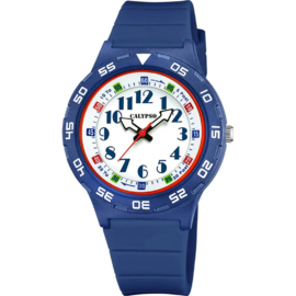 Calypso Kinderhorloge met Draaibare Bezel 10ATM 36mm Blauw