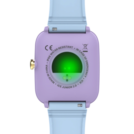 Ice-Watch Ice Smart Junior 2.0 Purple Soft Blue Analoog Digitaal Kinder Smartwatch 35,7mm