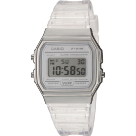 Casio Alarm Chronograaf Digitaal Horloge Transparant 3ATM 33mm
