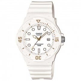 Casio Kinderhorloge met Datum 100m Wit / Goud 33mm