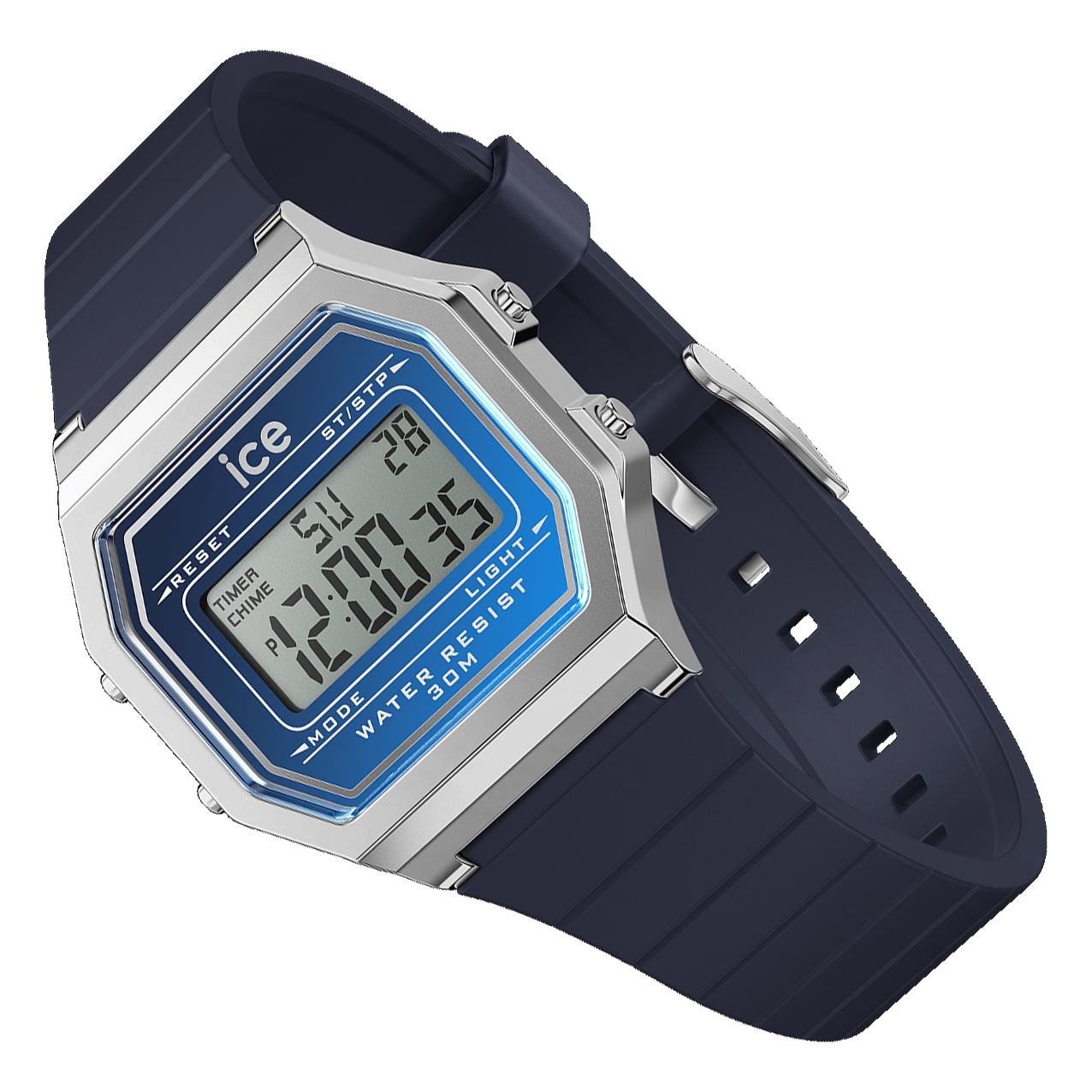 Ice-Watch Ice-Digit Retro Blauw Digitaal Kinderhorloge Small 32 mm