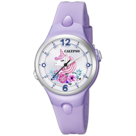 Calypso Eenhoorn Horloge Wijzerplaatverlichting 32mm Lila I