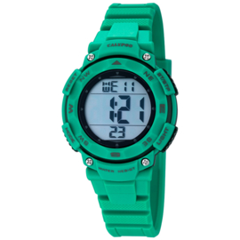 Calypso Digitaal Stopwatch Kinderhorloge 10ATM 37mm Mintgroen