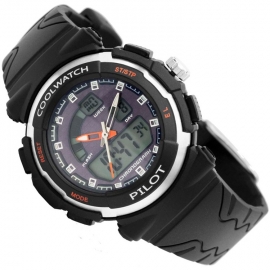 Coolwatch Analoog-Digitaal Kinderhorloge Pilot Blue Black | ✓ Coolwatch  Kinderhorloge | Kinderhorloges.nl