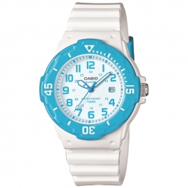 Casio Kinderhorloge met Datum 100m Wit / Blauw 33mm