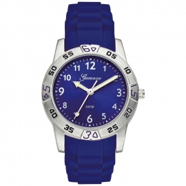 Garonne Rubberen Schakelband Blauw Kinderhorloge 33 mm