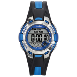 Tekday Digitaal Stopwatch Horloge Alarm 100m Blauw/Zwart