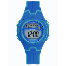 Tekday Digitaal Sporthorloge 3 Alarmen 100m Blauw